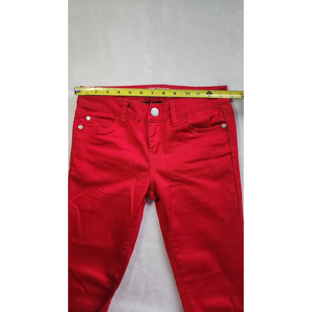 Celebrity Pink Girls Skinny Jeans Tango Red Size 12 CK5820F57 Slim Fit Pants - Picture 3 of 7